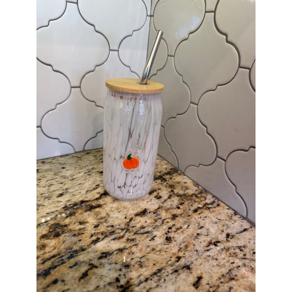Anthropologie-Mystic Confetti Icon Juice Glass Tumbler with Lid -NWT - Picture 2 of 6